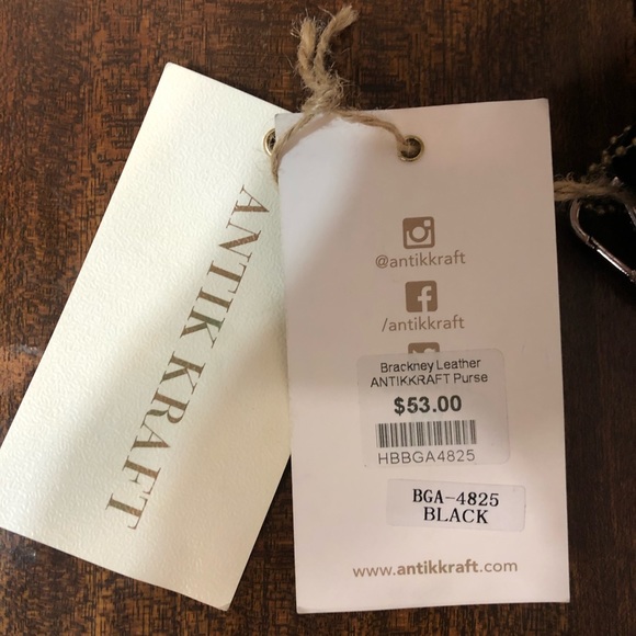 Black Genuine Suede Shoulder Bag with Tassels NWT - Picture 8 of 10